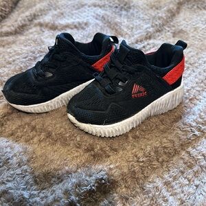 RBX sneakers slip on size 6 black and red and white sole